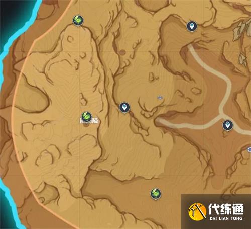 原神3.6版本草神瞳全收集路线图 荒石苍漠草神瞳位置分布图