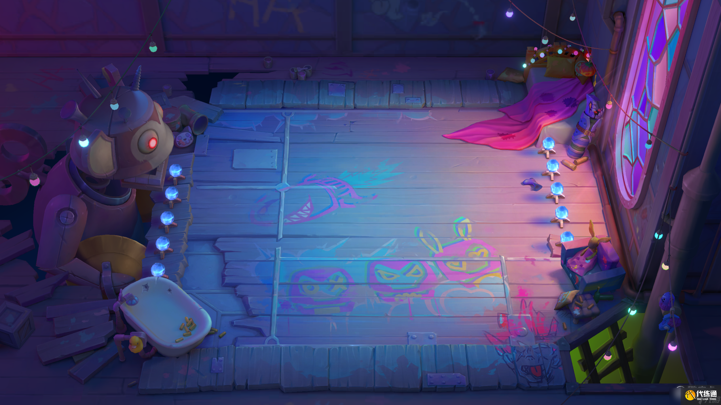 金铲铲之战棋盘金克丝的卧室返场活动方法