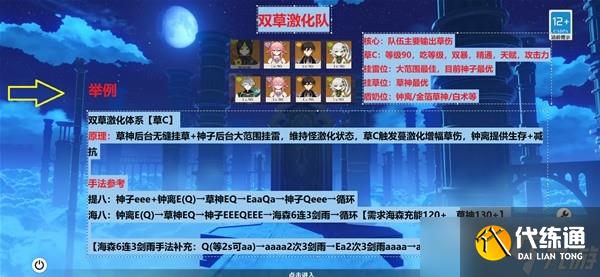 《原神》3.6草神纳西妲配队攻略