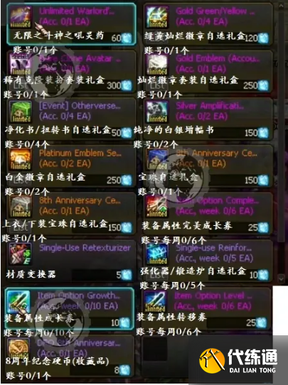 DNF2023周年庆活动奖励