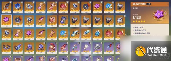 原神遗落之花圣遗物搭配选择