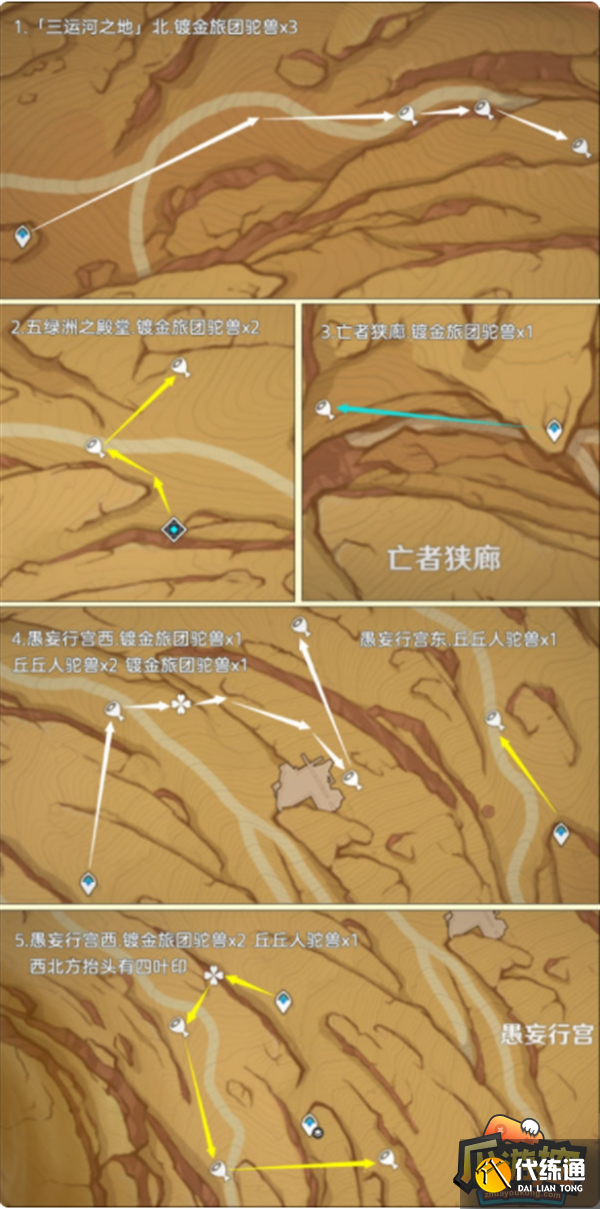原神载货驼兽收集路线大全