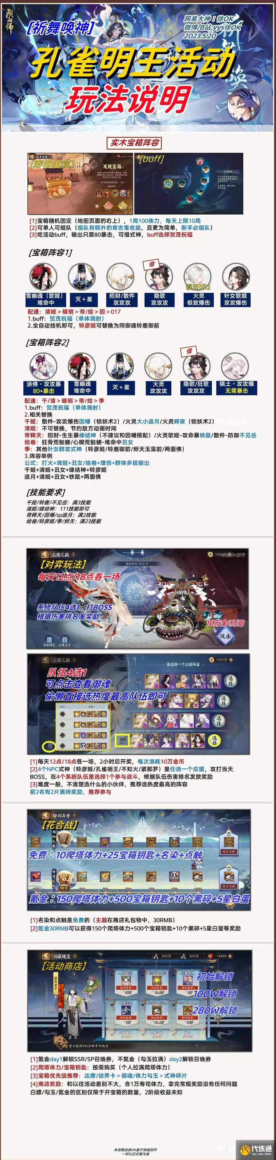 《阴阳师》祈舞唤神孔雀明王活动玩法攻略 《阴阳师》祈舞唤神孔雀明王活动玩法攻略