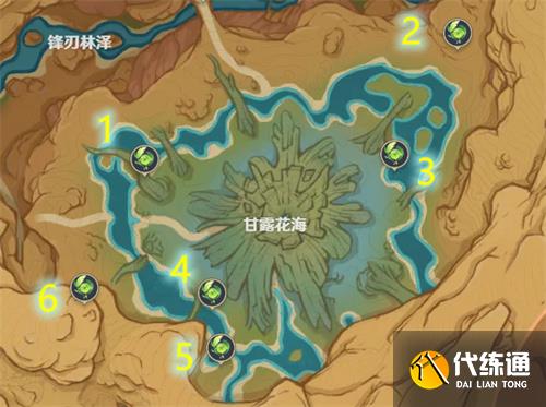 原神甘露花海草神瞳位置大全 草神瞳位置分布图
