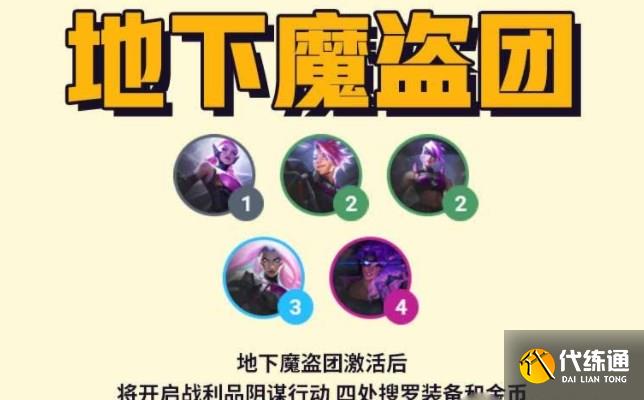 金铲铲之战地下魔盗团怎么配队?地下魔盗团阵容搭配攻略