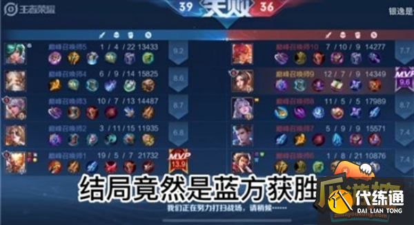 王者荣耀平局状况一览图4