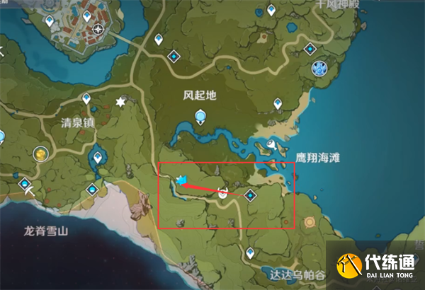 原神蒙德地靈龕分布圖