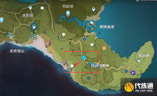 原神蒙德地靈龕分布圖