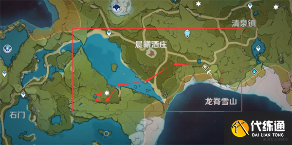 原神蒙德地靈龕分布圖