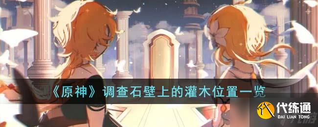 原神調查石壁上的灌木位置在哪里-調查石壁上的灌木位置一覽