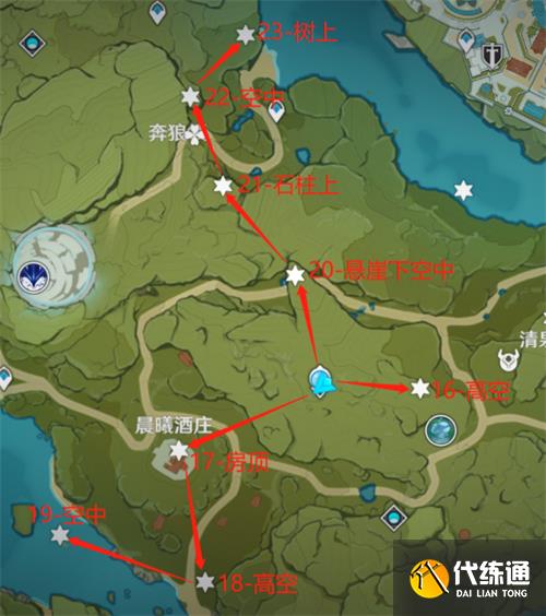 原神風神瞳位置大全最新 2023風神瞳位置及獲得方法一覽