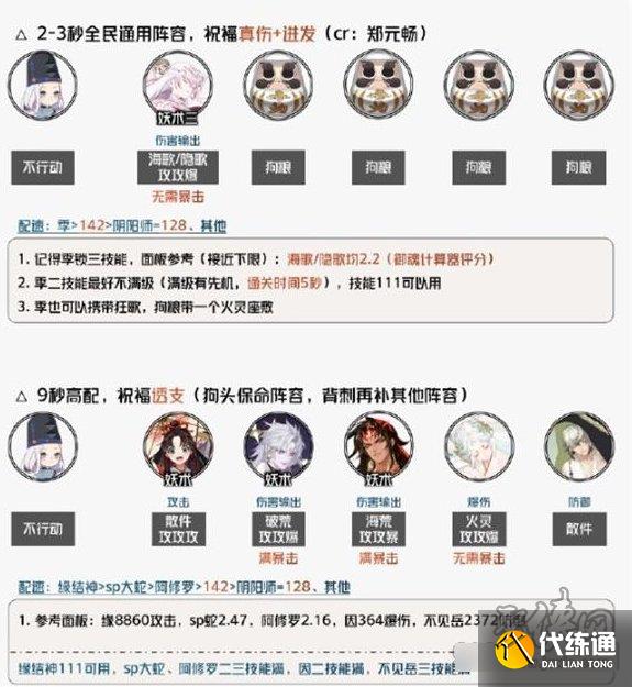 阴阳师守缘合战阵容大全 守缘合战最强阵容队伍搭配