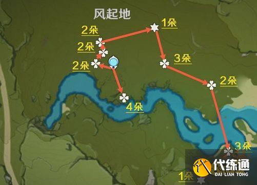 原神風車菊采集地點位置有哪些 風車菊收集路線圖