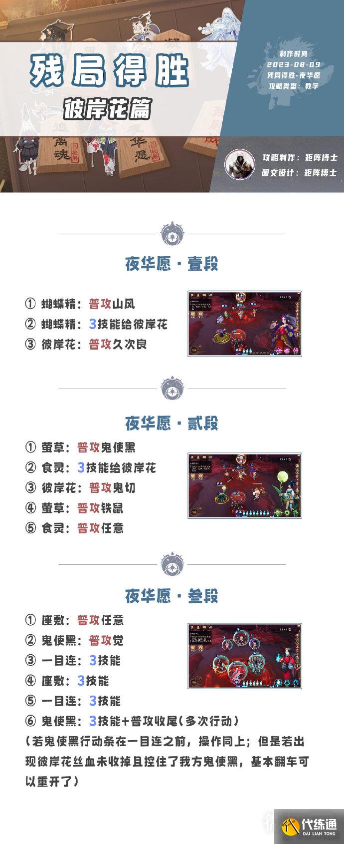 《阴阳师》2023年8月残局得胜通关攻略汇总一览