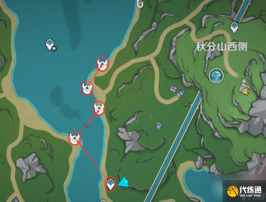 原神4.0久雨蓮采集路線指南