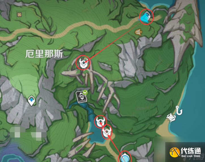 原神4.0久雨蓮采集路線指南