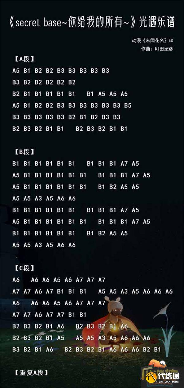 光遇2023热门歌曲琴谱分享 光遇2023热门歌曲琴谱分享