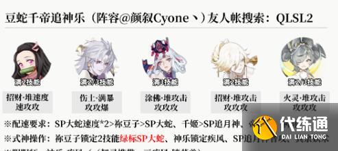 阴阳师麒麟试炼阵容通关配置