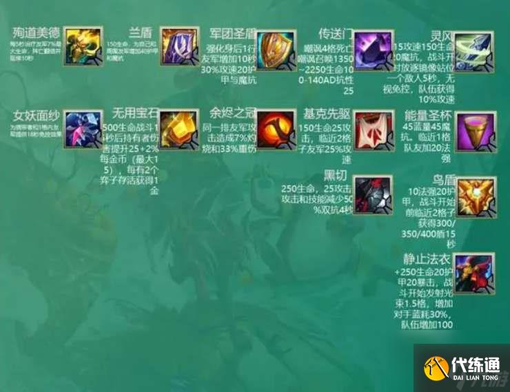 云顶之弈s9.5最新装备合成表