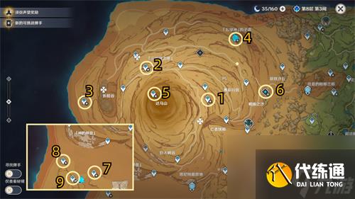 原神千壑沙地锚点隐藏-千壑沙地锚点开启路线顺序