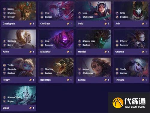 云顶之弈s9.5棋子一览表 LOLs9.5所有棋子汇总大全[多图]图片1