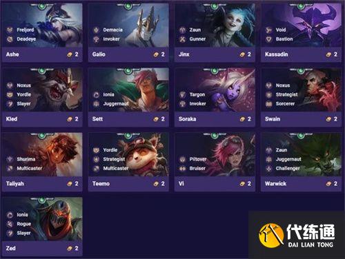 云顶之弈s9.5棋子一览表 LOLs9.5所有棋子汇总大全[多图]图片2