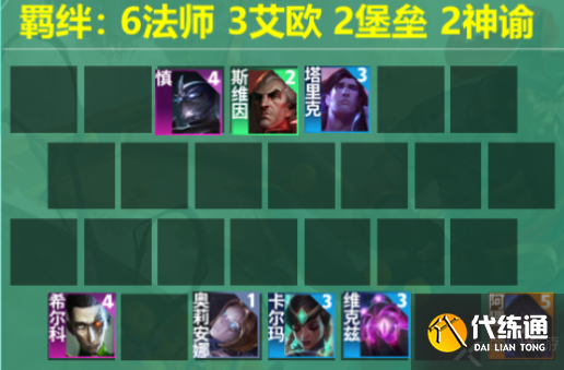 云顶之弈s9.5法师希尔科阵容搭配玩法