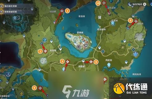 原神蒙德地靈龕在哪里-十個地靈龕位置路線圖