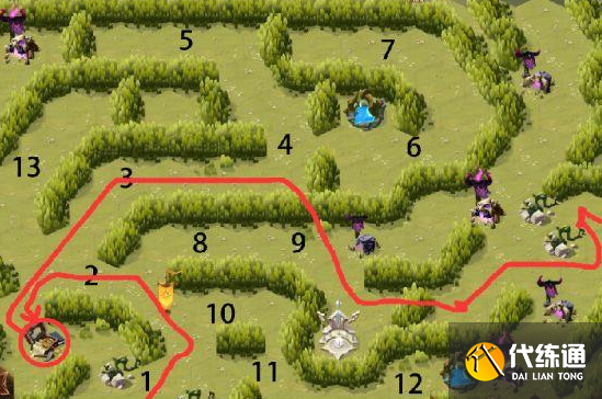 剑与远征丛林秘境怎么过 丛林秘境路线走法推荐[多图]图片2