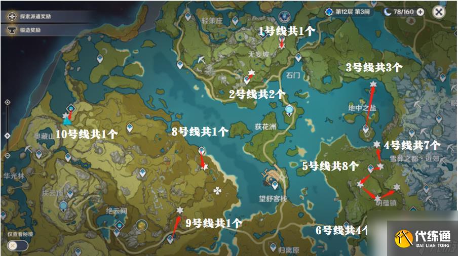 原神北斗突破材料收集路線詳情