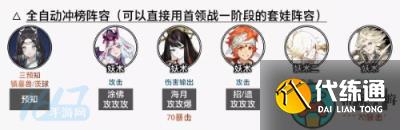 阴阳师终结之战阵容推荐