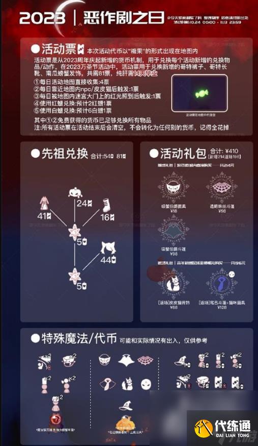 《光遇》2023恶作剧之日兑换图一览