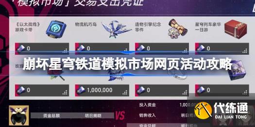 崩壞星穹鐵道模擬市場網頁玩法圖一