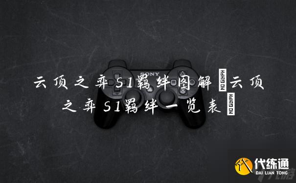 云顶之弈s1羁绊图解(云顶之弈s1羁绊一览表)