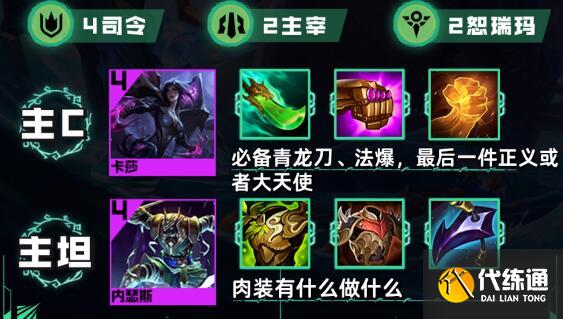 云顶之弈s9.5塔姆司令女枪阵容装备搭配