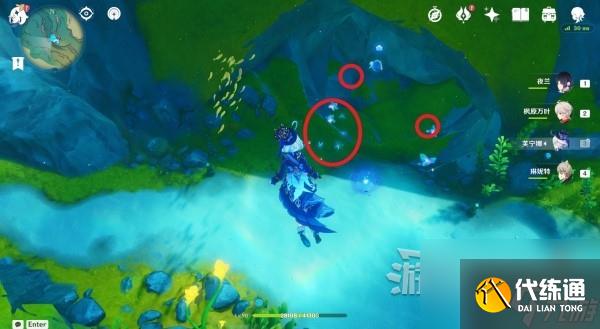 《原神》4.2圖形對抗實驗錄第三天拍照位置推薦 藍色野生生物在哪