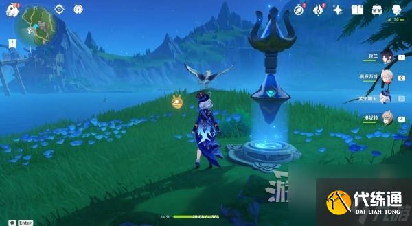 《原神》4.2圖形對抗實驗錄第三天拍照位置推薦 藍色野生生物在哪