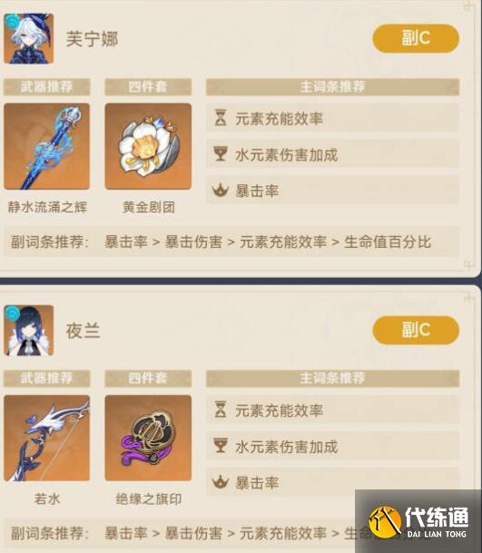 原神芙夜莫桃陣容玩法搭配 原神芙夜莫桃陣容玩法搭配