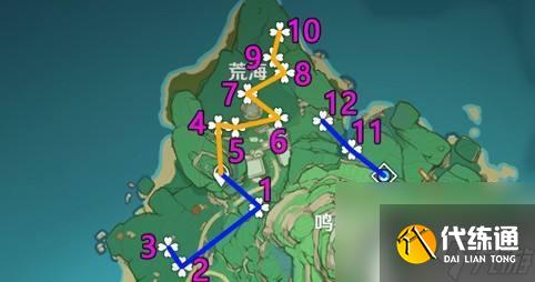 原神绣球路线图 原神绯樱绣球采集位置路线图攻略分享