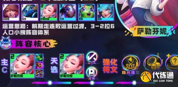 金铲铲之战s10KDA芬妮阵容装备搭配