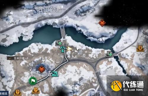 《星球重启》拉贡雪山采麻点位置一览