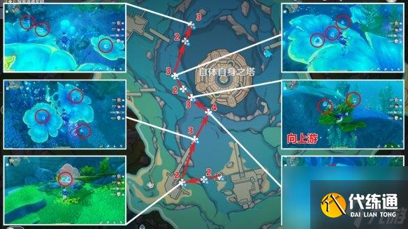 《原神》初露之源分布圖 4.3初露之源采集路線