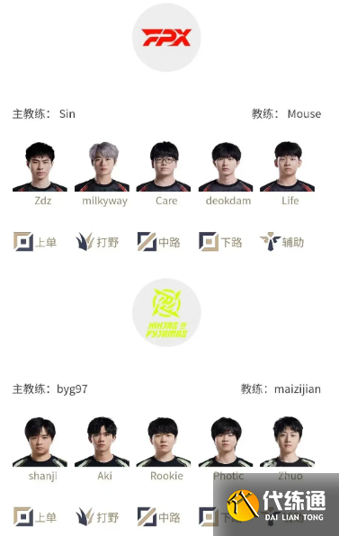 LPL夏季赛7月16日首发