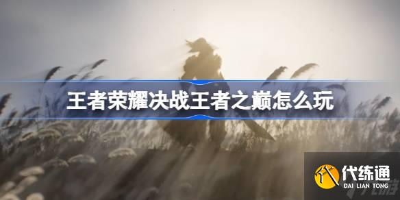 王者荣耀决战王者之巅玩法攻略 王者荣耀决战王者之巅怎么玩