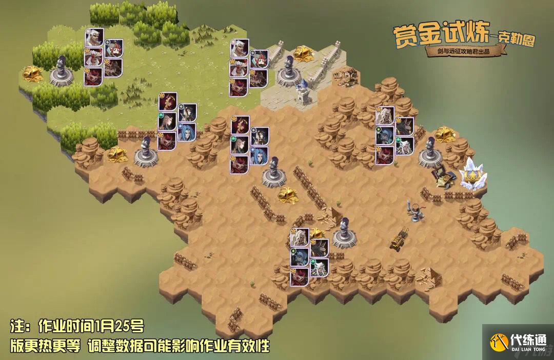 剑与远征手游克勒恩赏金试炼路线攻略？剑与远征手游攻略详情