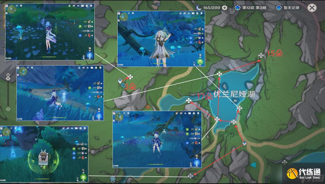 【原神】角色培养采集素材——湖光铃兰(艾梅莉埃,芙宁娜)