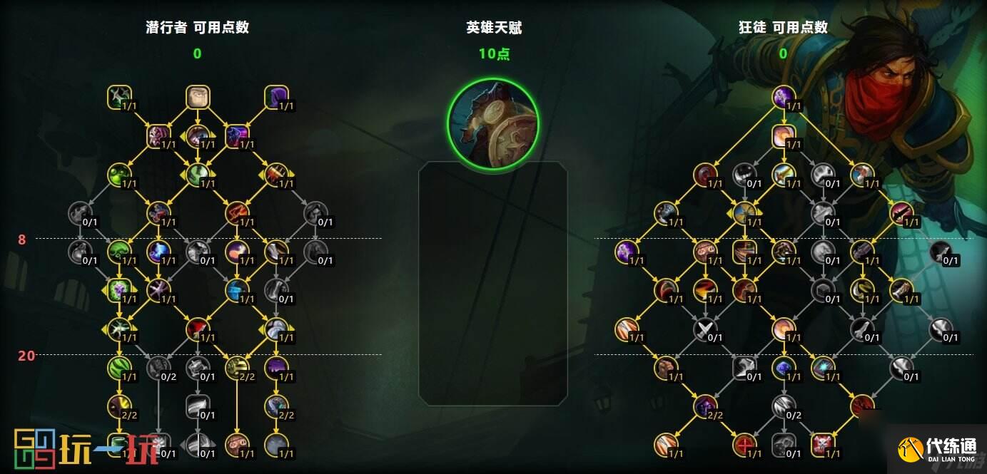 魔兽世界11.0前夕狂徒贼天赋 魔兽世界正式服狂徒贼攻略