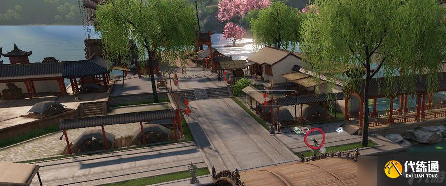 《天涯明月刀手游》钱塘码头黑鹰位置介绍