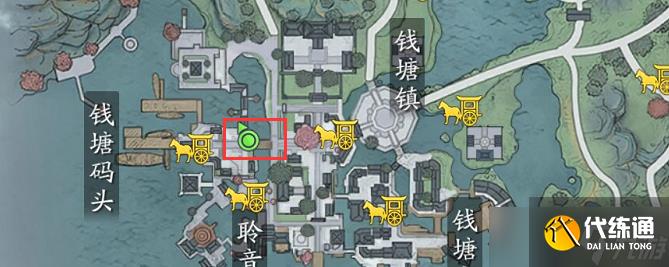 《天涯明月刀手游》钱塘码头黑鹰位置介绍