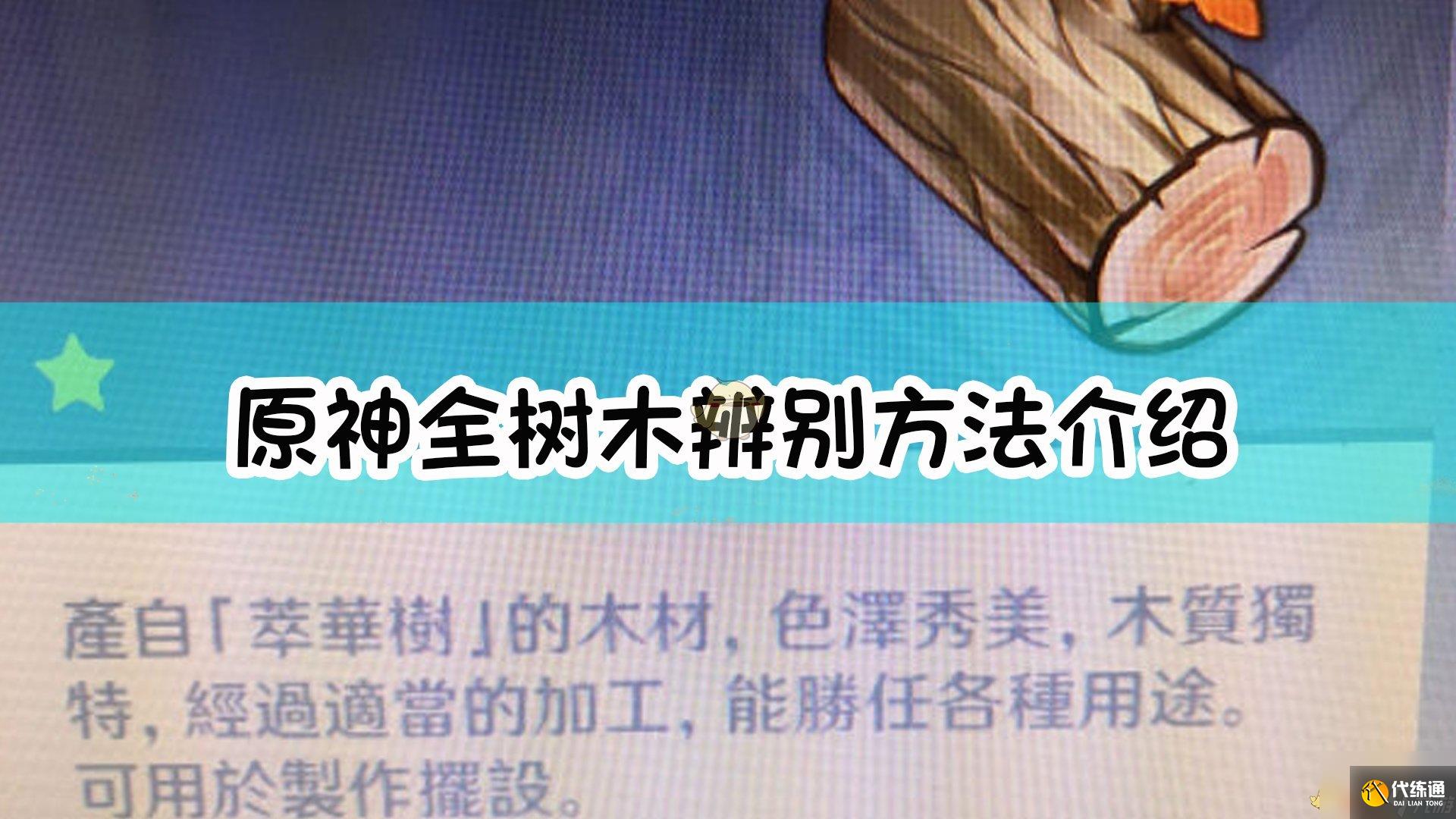原神全树木辨别方法介绍